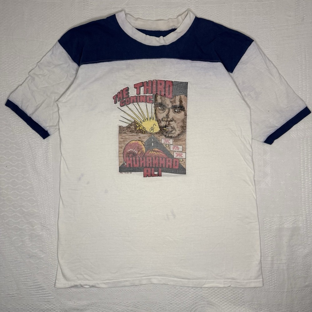 Vintage RARE 1978 The Third Coming Mohammed Ali T-shirt Size Large